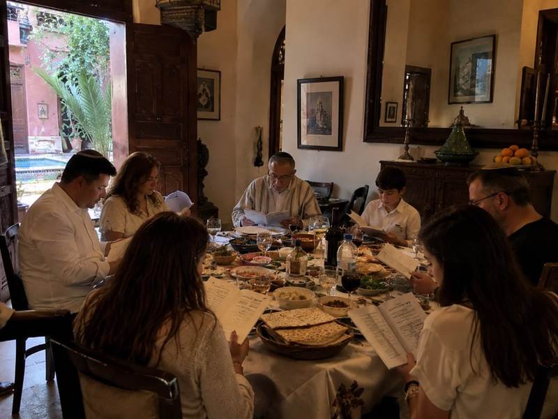 Office de prière organisé sur un domaine privé à Marrakech
